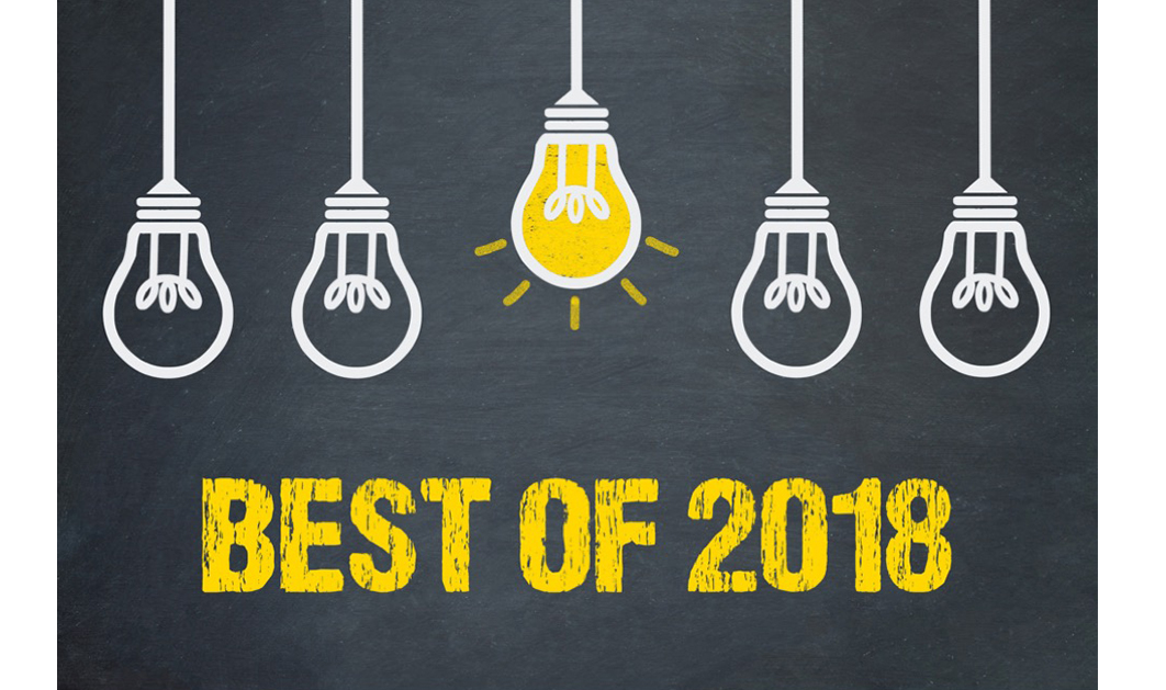 best of 2018 with 5 lightbulbs