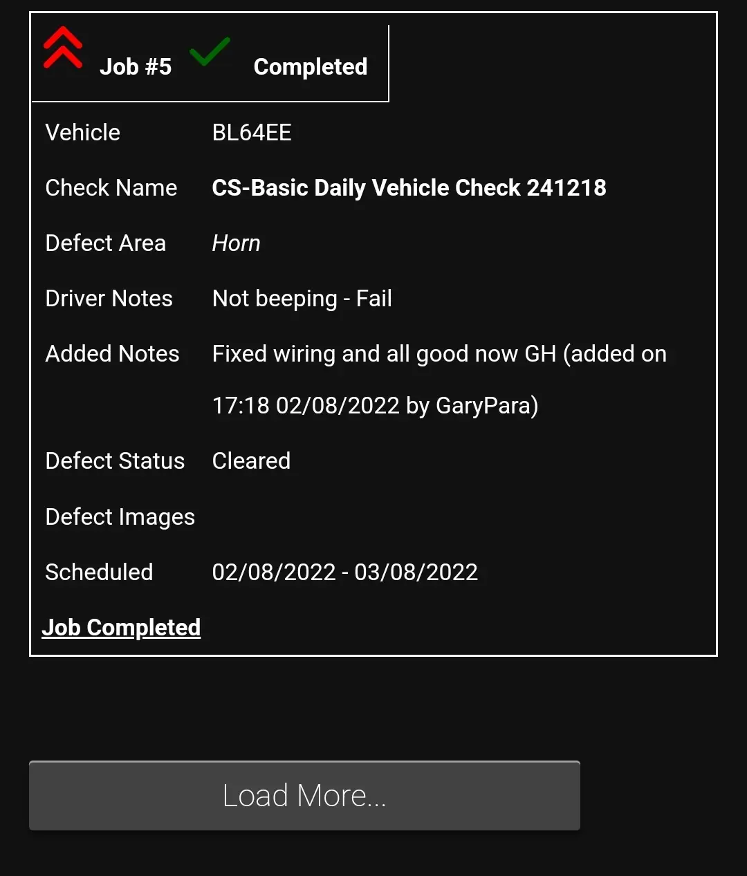 Managing vehicle