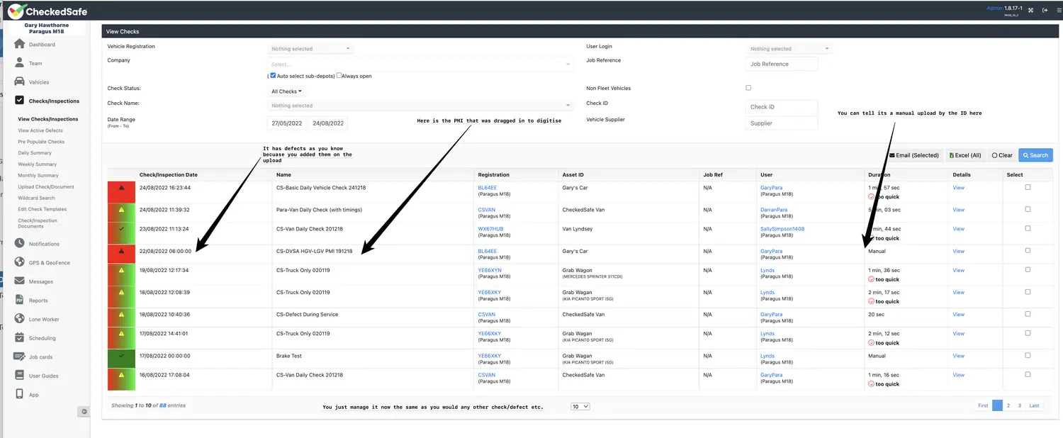 Upload document